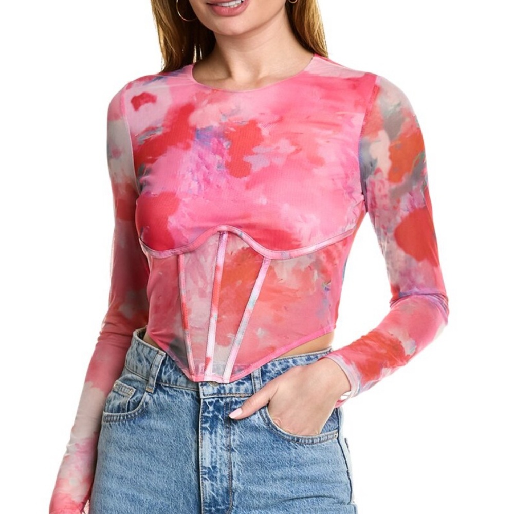 Bardot Lena Mesh Corset Top